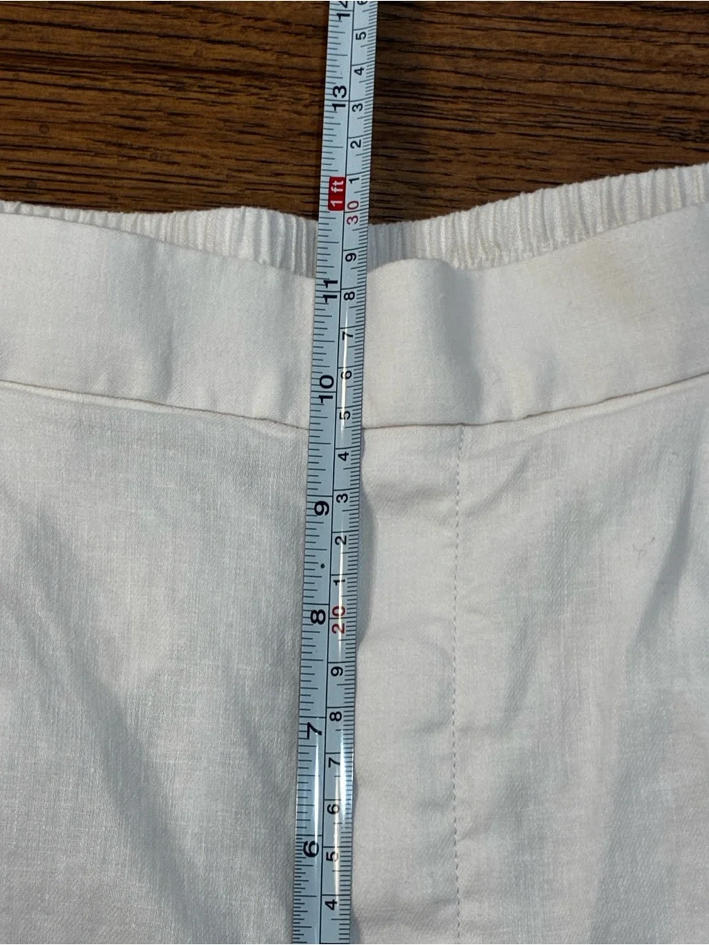 Banana Republic High-Rise Linen Cotton Blend Wide-Leg Pants White Size Small